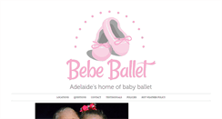 Desktop Screenshot of bebeballet.com.au