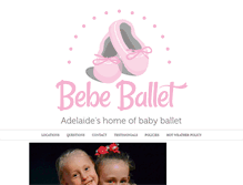 Tablet Screenshot of bebeballet.com.au